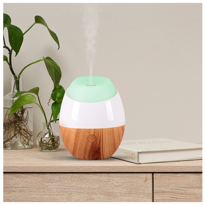 Buy USB Aroma Diffuser Ultrasonic Oval Wood Grain (120ml) car